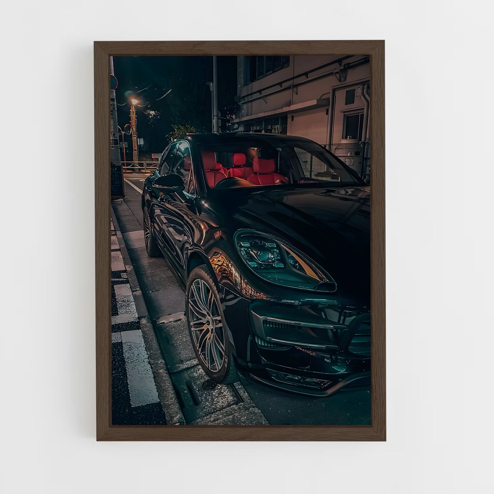 Poster Macan Noir – affiche Porsche (vue 5)